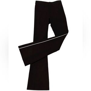Derek Lam 10 Crosby Flared Black Pants White Side Stripe 2